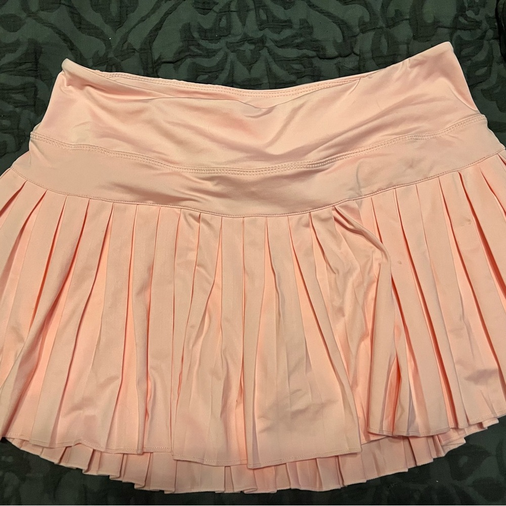 Baby pink Gold Hinge tennis skirt
